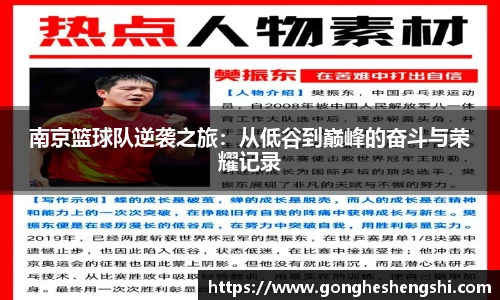 南京篮球队逆袭之旅：从低谷到巅峰的奋斗与荣耀记录
